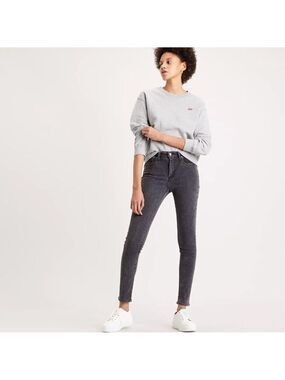 Levi's 721 High Rise Skinny Jeans Soft Black Size 29